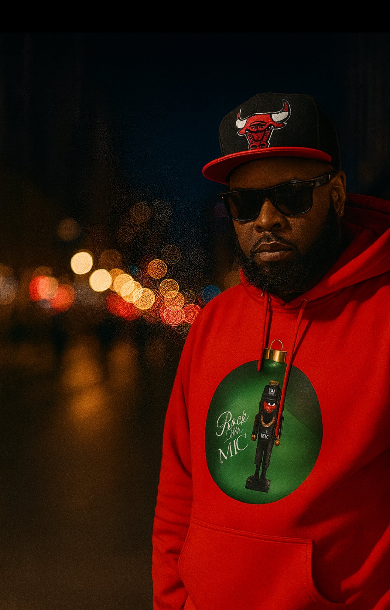 NUTCRACKER ROCK THE MIC "ORNAMENT" HOODIE