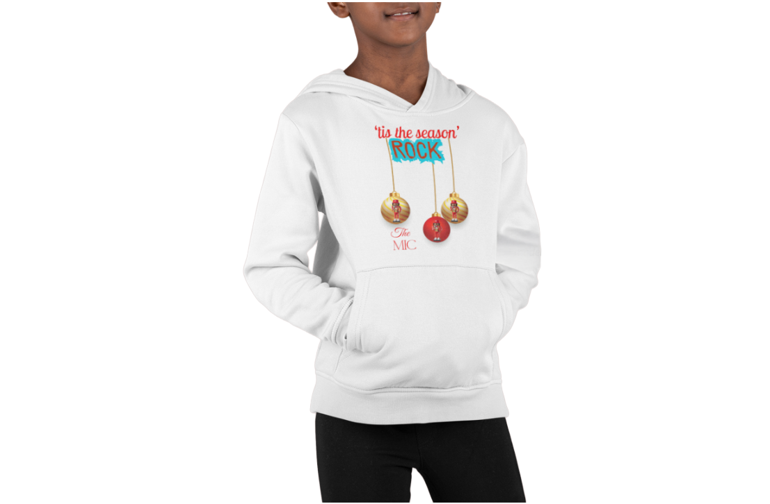 KIDS NUTCRACKER ROCK THE MIC  "TIS THE SEASON" HOODIE