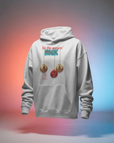 NUTCRACKER ROCK THE MIC "HOLIDAY" WHITE HOODIE