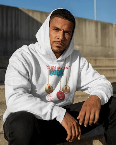 NUTCRACKER ROCK THE MIC "HOLIDAY" WHITE HOODIE